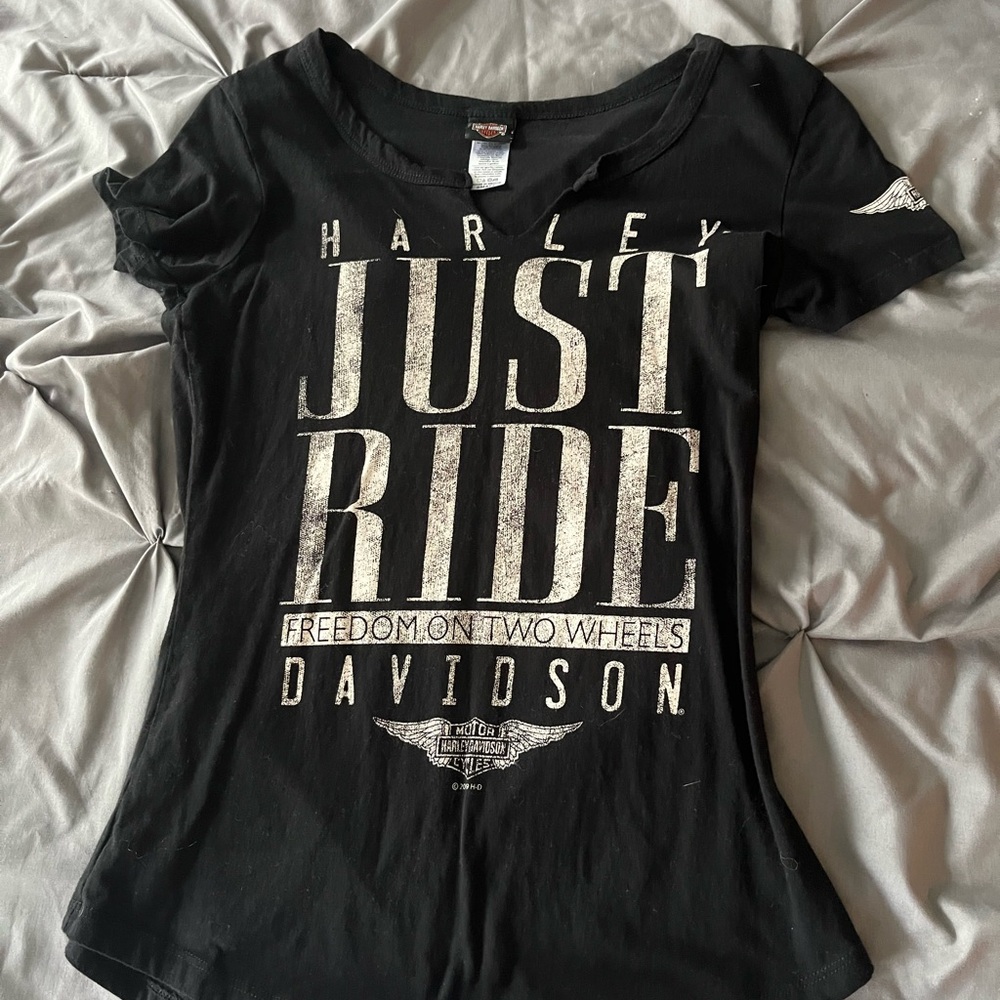 Harley Davidson Black Graphic Tee